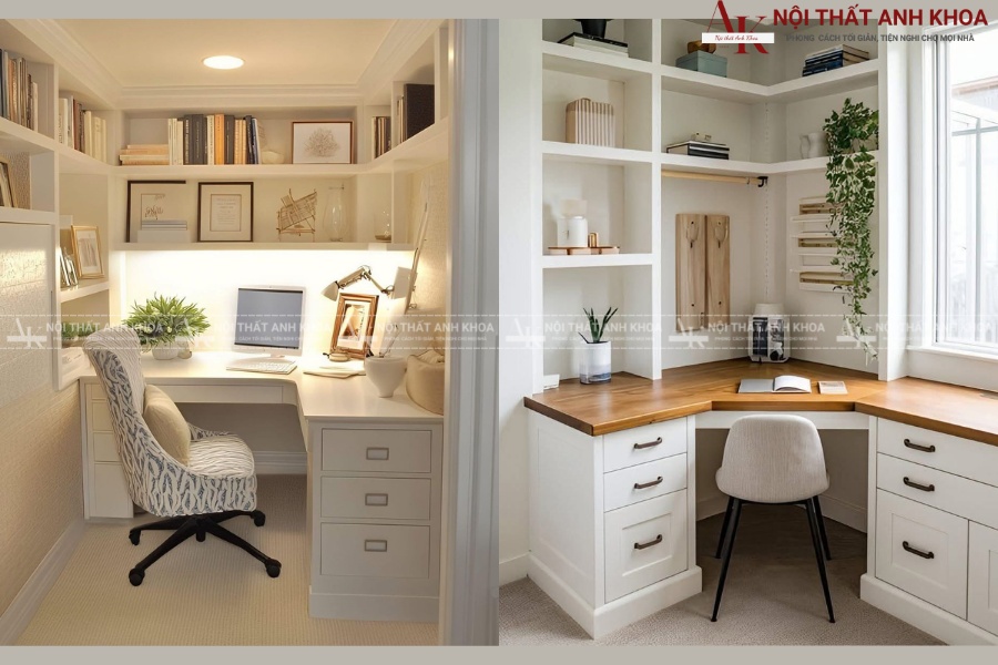 Các loại chất liệu bàn học góc tường phổ biến Các loại chất liệu bàn học góc tường phổ biến