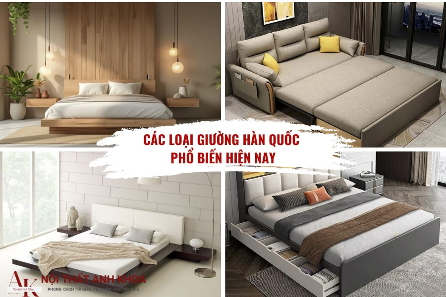 Các loại giường Hàn Quốc phổ biến hiện nay Các loại giường Hàn Quốc phổ biến hiện nay