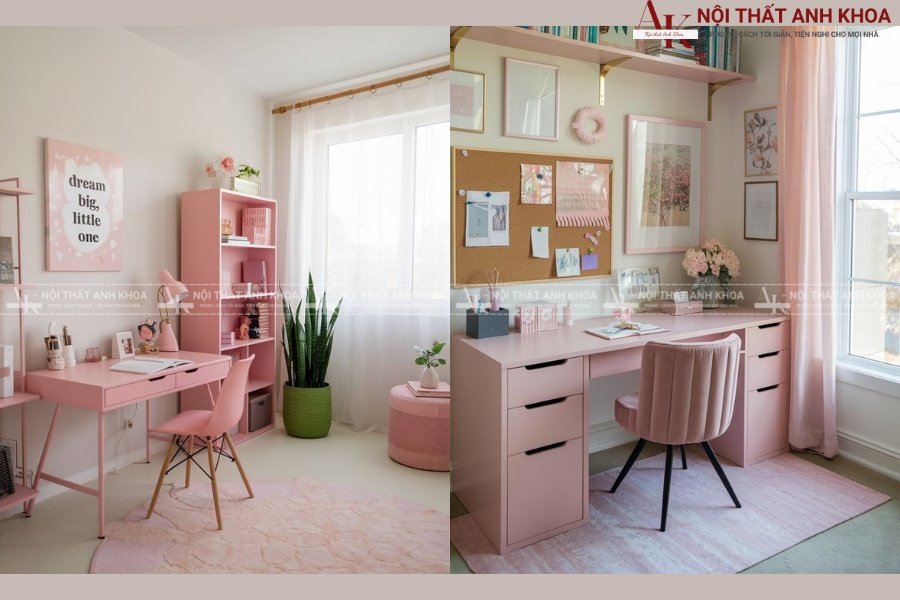 Các mẫu bàn học màu hồng đẹp cho bé gái theo xu hướng mới Các mẫu bàn học màu hồng đẹp cho bé gái theo xu hướng mới