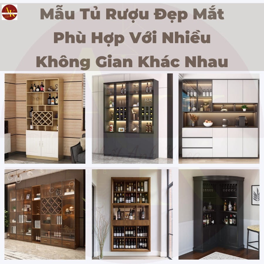 Mẫu tủ rượu đẹp mắt phù hợp với nhiều không gian khác nhau Mẫu tủ rượu đẹp mắt phù hợp với nhiều không gian khác nhau