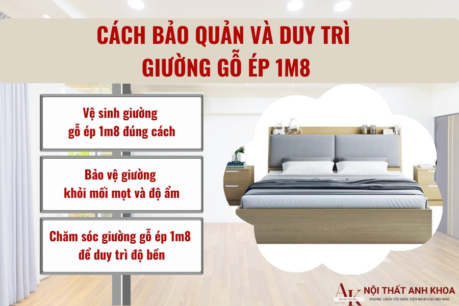 Cách bảo quản và duy trì giường gỗ ép 1m8 Cách bảo quản và duy trì giường gỗ ép 1m8