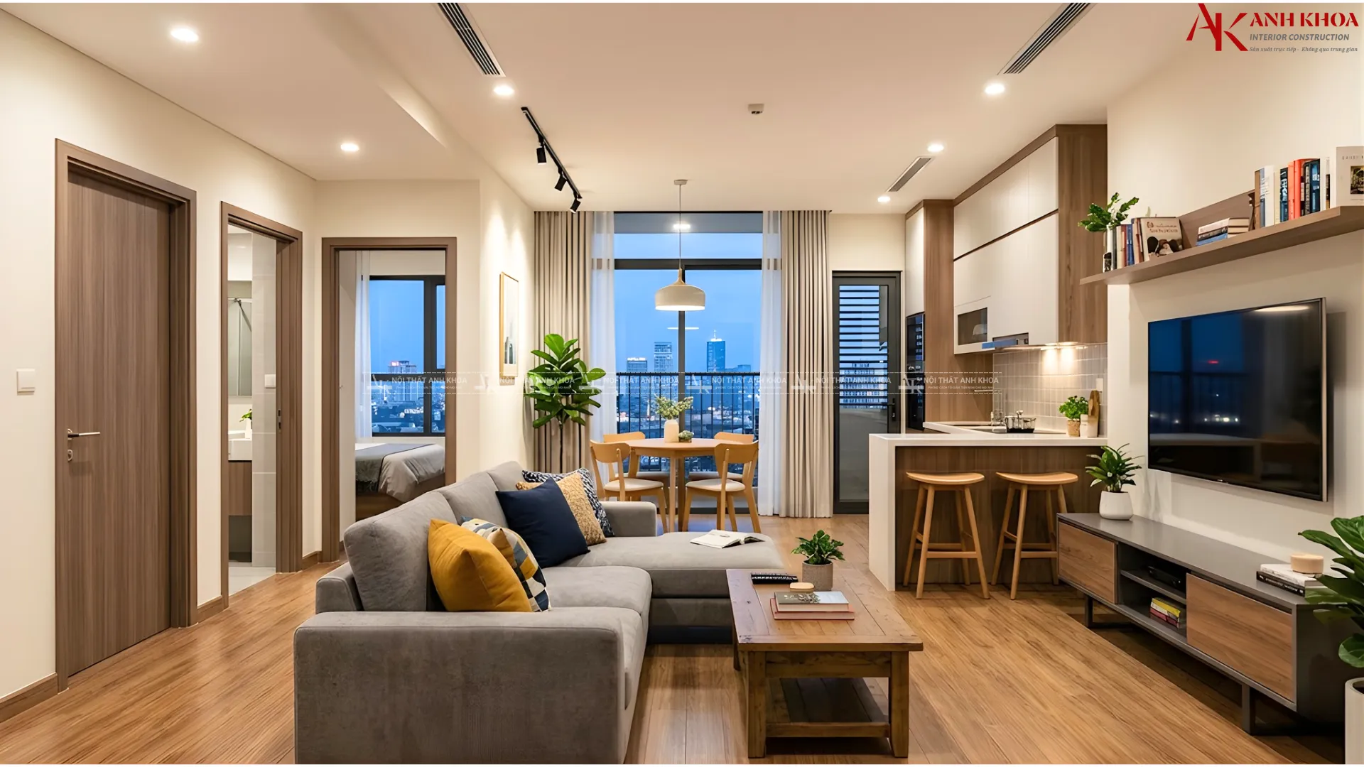 Mẫu thiết kế chung cư 70m2 2 phòng ngủ được ưa chuộng nhất 2026 Mẫu thiết kế chung cư 70m2 2 phòng ngủ được ưa chuộng nhất 2026