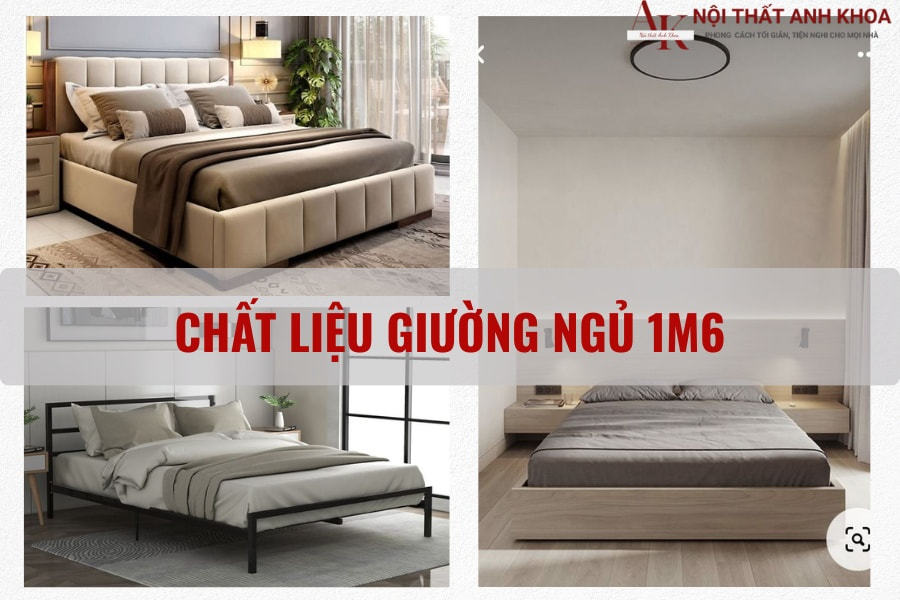 Chất liệu giường ngủ 1m6 Chất liệu giường ngủ 1m6