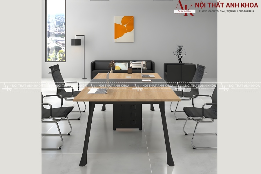 Mẫu bàn họp chân sắt đáng mua nhất 2025 Mẫu bàn họp chân sắt đáng mua nhất 2025