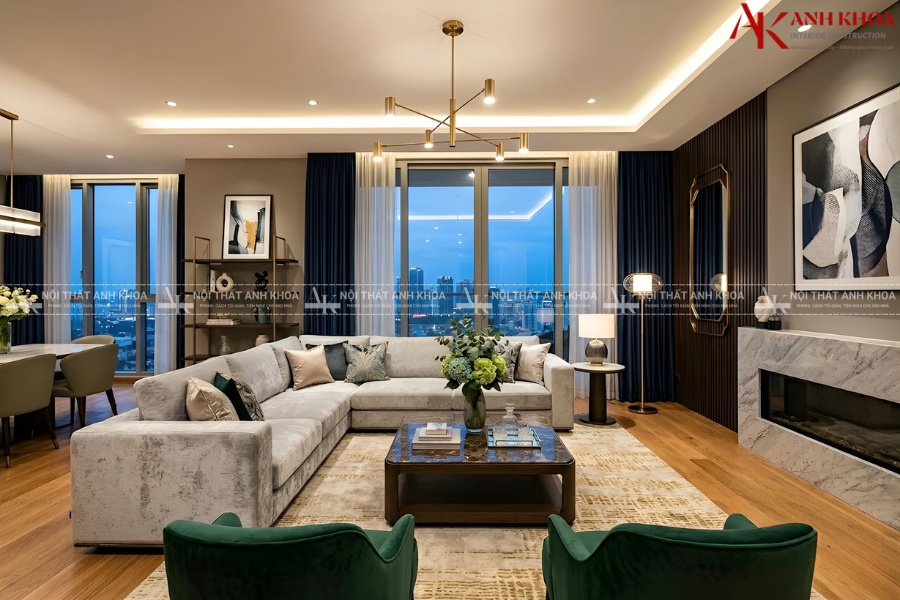 Thiết kế phòng khách cao cấp - Tạo điểm nhất đẳng cấp Thiết kế phòng khách cao cấp - Tạo điểm nhất đẳng cấp