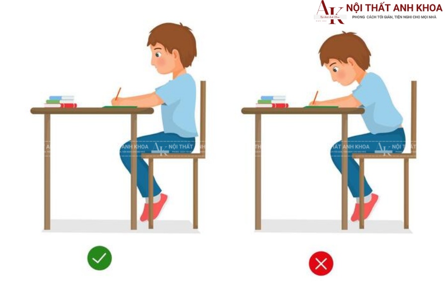 Chiều cao ghế và ảnh hưởng đến cột sống Chiều cao ghế và ảnh hưởng đến cột sống