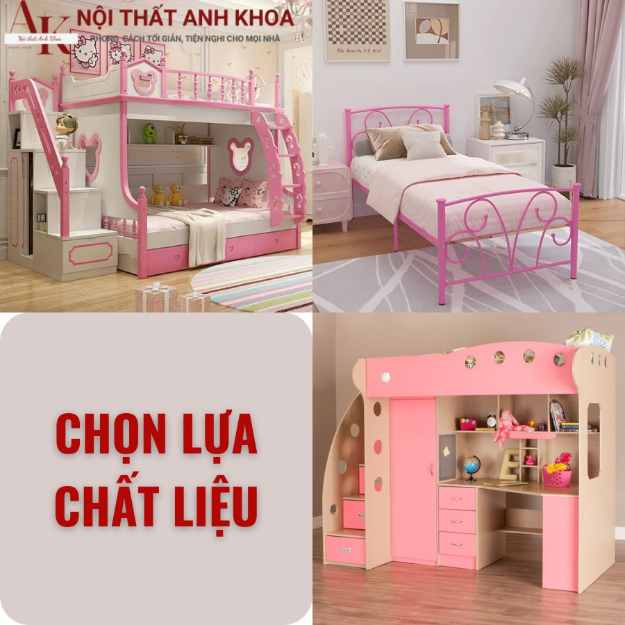 Chọn lựa chất liệu cho giường ngủ cho bé gái Chọn lựa chất liệu cho giường ngủ cho bé gái