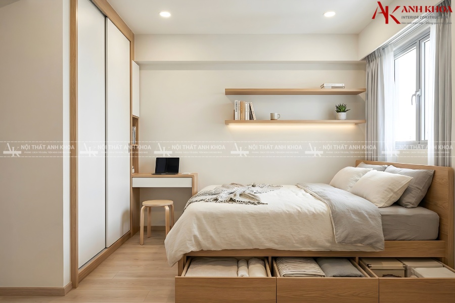 Thiết kế phòng ngủ gỗ MDF - Bền đẹp theo thời gian Thiết kế phòng ngủ gỗ MDF - Bền đẹp theo thời gian