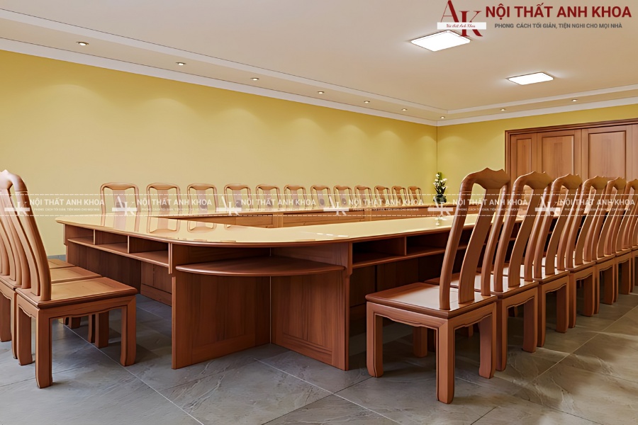 Bảo quản bàn họp gỗ tự nhiên luôn như mới Bảo quản bàn họp gỗ tự nhiên luôn như mới
