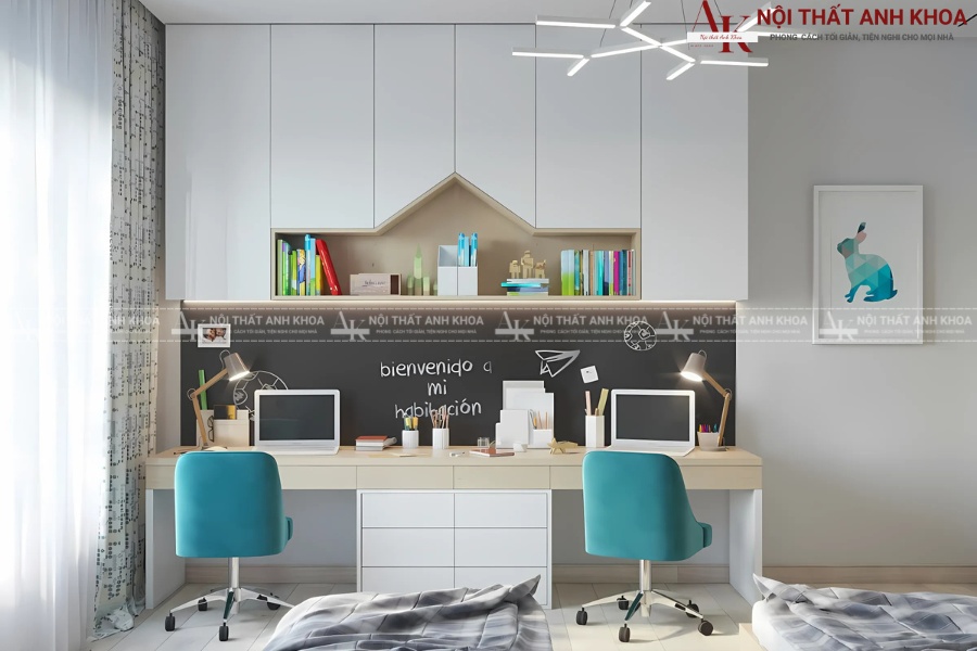 Chuẩn kích thước bàn học 2 người Chuẩn kích thước bàn học 2 người