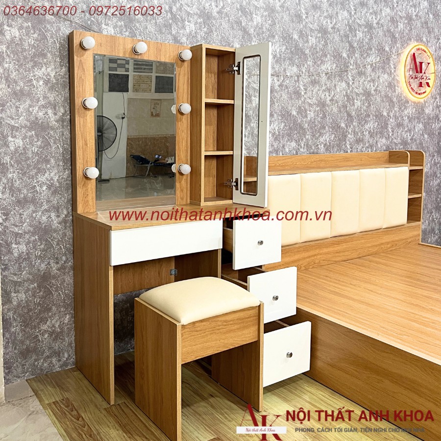 Combo Giường Tủ Bàn Trang Điểm Gỗ Công Nghiệp Hiện Đại Giá Rẻ Combo Giường Tủ Bàn Trang Điểm Gỗ Công Nghiệp Hiện Đại Giá Rẻ