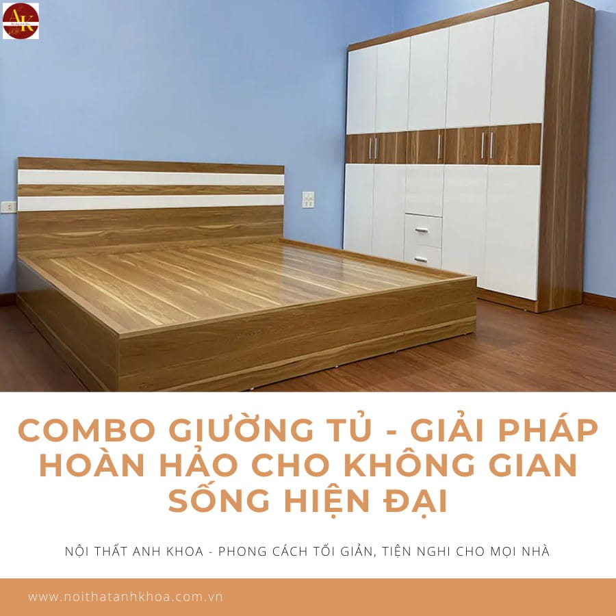 Combo Giường Tủ - Giải Pháp Hoàn Hảo Cho Không Gian Sống Hiện Đại Combo Giường Tủ - Giải Pháp Hoàn Hảo Cho Không Gian Sống Hiện Đại