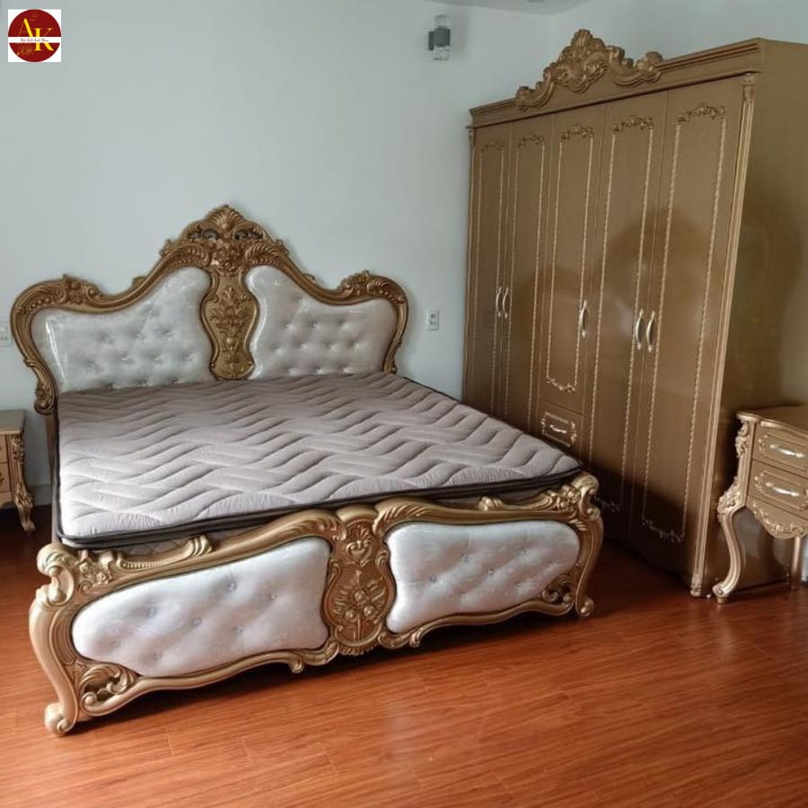 Combo giường tủ phong cách tân cổ điển Combo giường tủ phong cách tân cổ điển