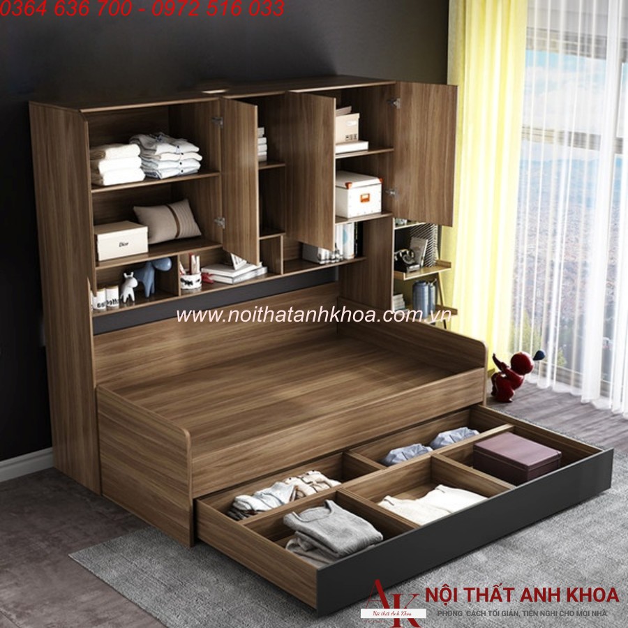 Combo Giường Tủ Thông Minh Gỗ Công Nghiệp Hiện Đại Giá Tốt Combo Giường Tủ Thông Minh Gỗ Công Nghiệp Hiện Đại Giá Tốt