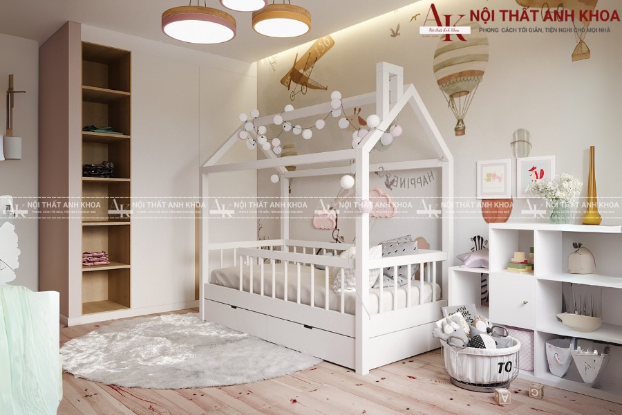 Combo phòng ngủ bé gái màu hồng đẹp mê ly Combo phòng ngủ bé gái màu hồng đẹp mê ly