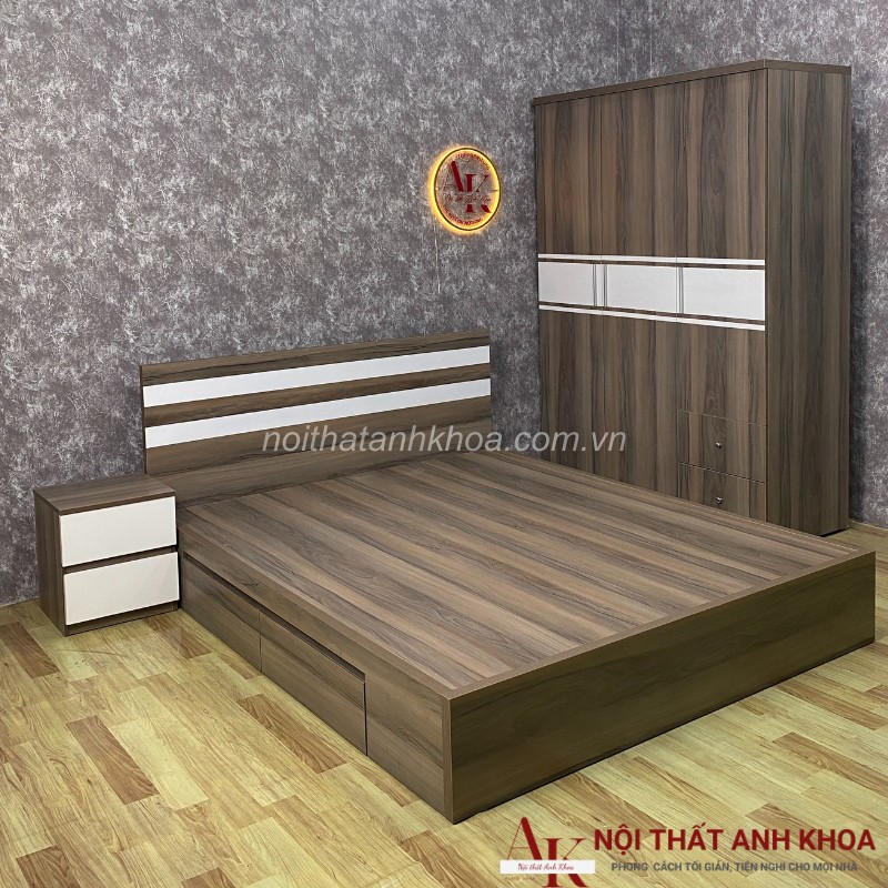 Combo Phòng Ngủ Đẹp Gỗ Công Nghiêp MDF Màu Vân Gỗ Giá Rẻ Combo Phòng Ngủ Đẹp Gỗ Công Nghiêp MDF Màu Vân Gỗ Giá Rẻ