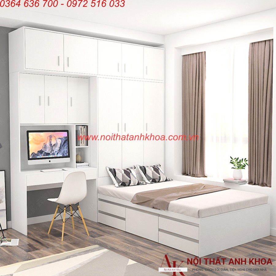 Combo Phòng Ngủ Gỗ Công Nghiệp Phối Màu Đẹp Hiện Đại Combo Phòng Ngủ Gỗ Công Nghiệp Phối Màu Đẹp Hiện Đại