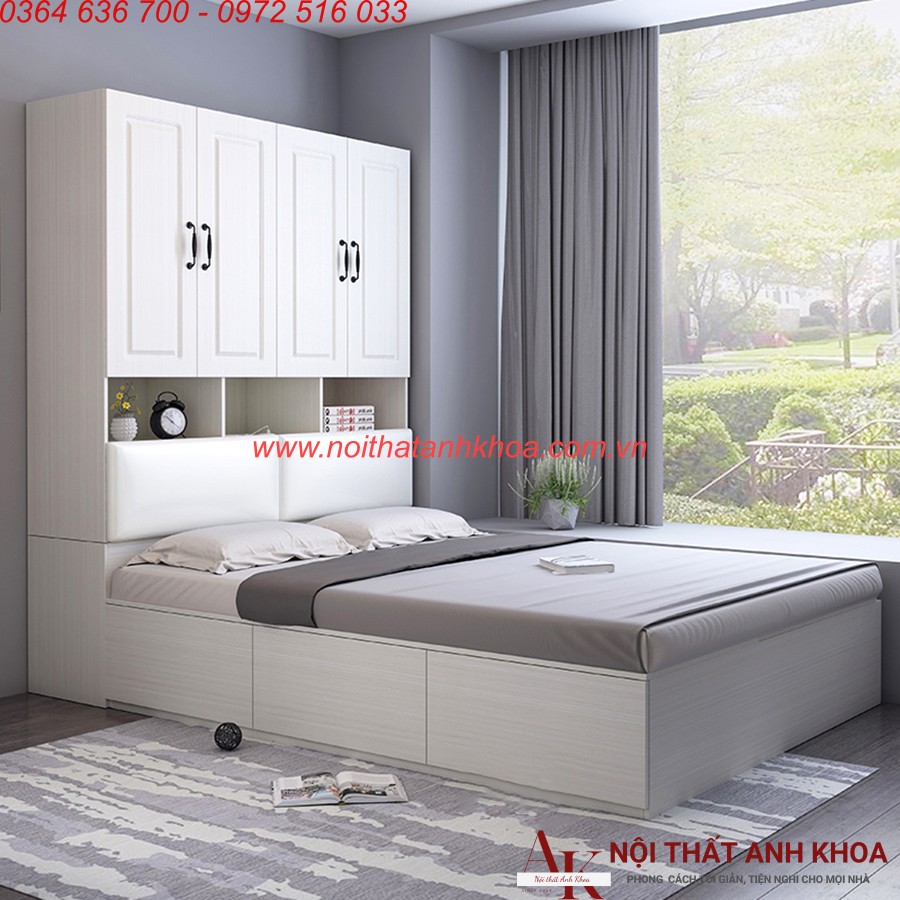 Combo Phòng Ngủ Gỗ Công Nghiệp Thông Minh Hiện Đại Combo Phòng Ngủ Gỗ Công Nghiệp Thông Minh Hiện Đại
