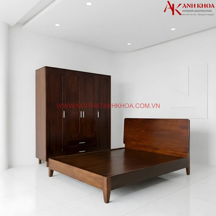 Combo phòng ngủ 2 món gỗ tự nhiên đẹp cao cấp, hiện đại Combo phòng ngủ 2 món gỗ tự nhiên đẹp cao cấp, hiện đại