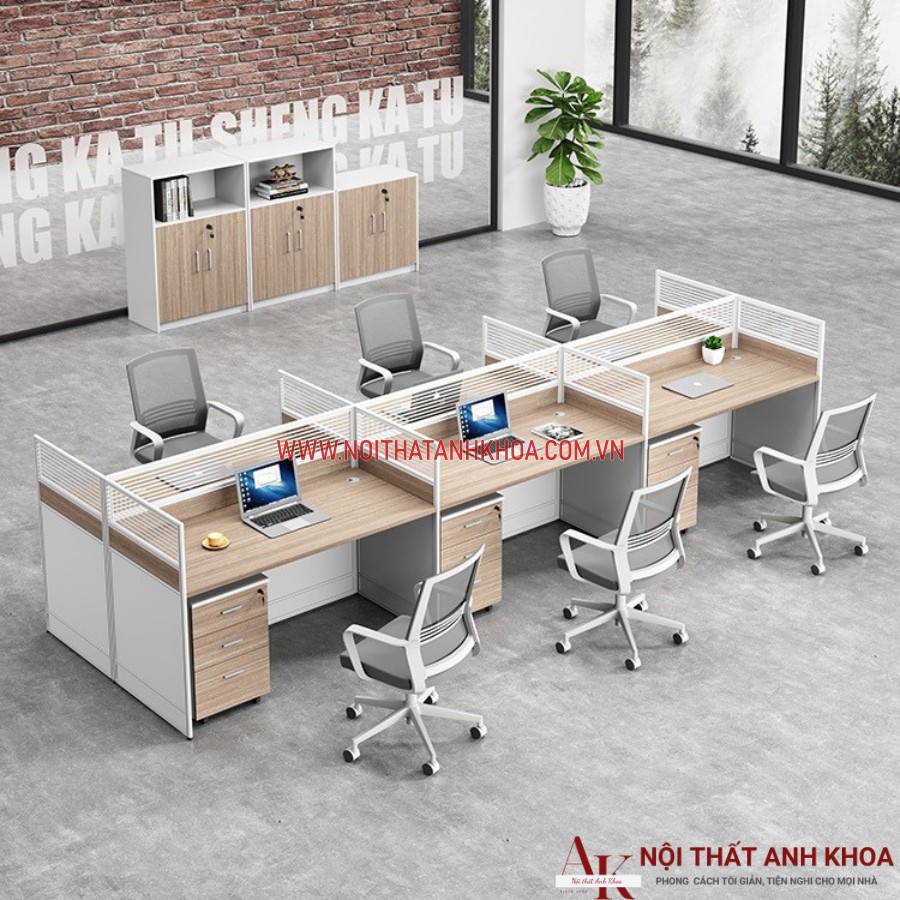 Cụm bàn làm việc văn phòng hiện đại Cụm bàn làm việc văn phòng hiện đại