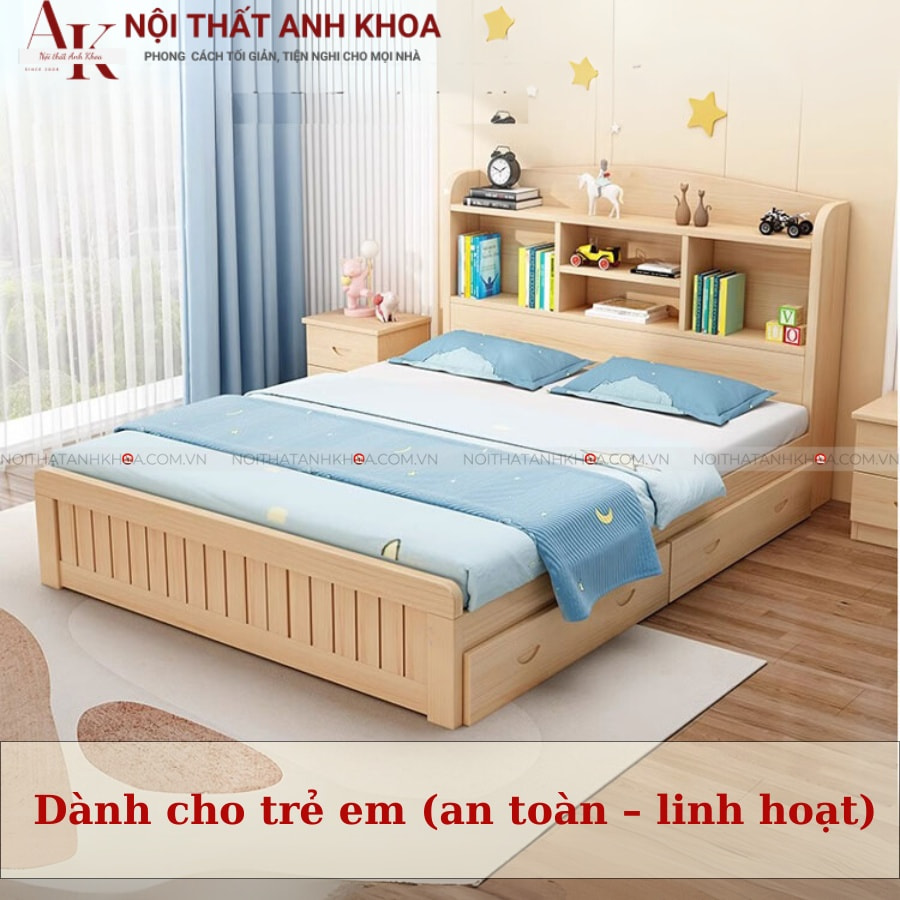 Giường ngủ dành cho trẻ em (An toàn - linh hoạt) Giường ngủ dành cho trẻ em (An toàn - linh hoạt)