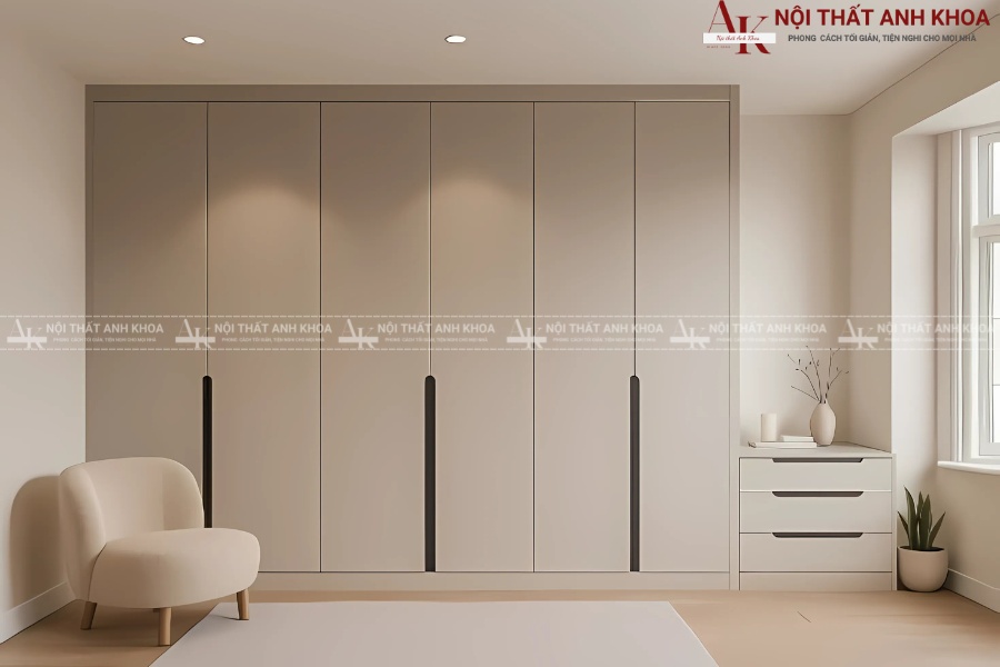 Đặt tủ ở vị trí Thanh Long (bên trái giường ngủ) Đặt tủ ở vị trí Thanh Long (bên trái giường ngủ)