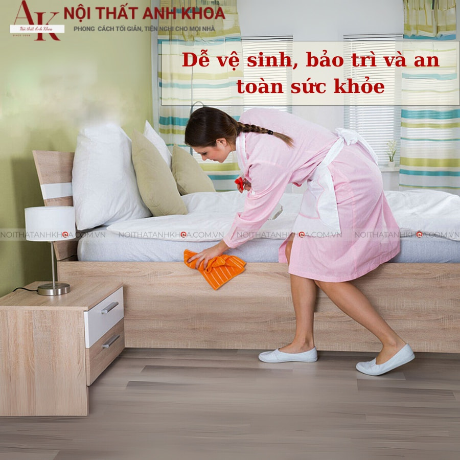 Giường ngủ dễ vệ sinh, bảo trì và an toàn sức khỏe Giường ngủ dễ vệ sinh, bảo trì và an toàn sức khỏe
