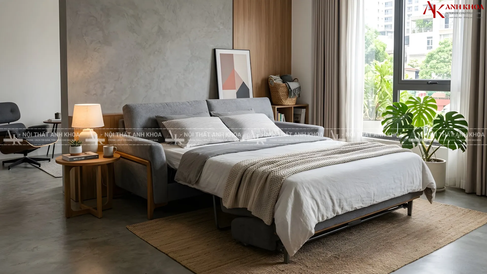 Chiếc ghiếc Sofa kéo thành giường đa năng - Thông minh, tiện nghi Chiếc ghiếc Sofa kéo thành giường đa năng - Thông minh, tiện nghi