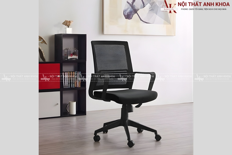 Mẫu ghế văn phòng lưới có tay vịn - Tối ưu tư thế ngồi chuẩn Mẫu ghế văn phòng lưới có tay vịn - Tối ưu tư thế ngồi chuẩn