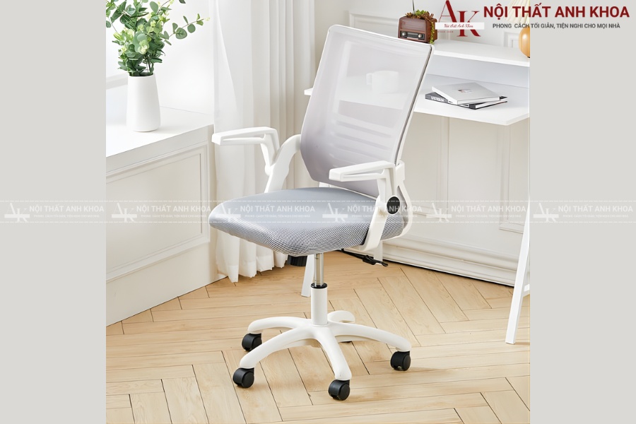 Ghế làm việc màu trắng - Đơn giản, nhỏ gọn Ghế làm việc màu trắng - Đơn giản, nhỏ gọn