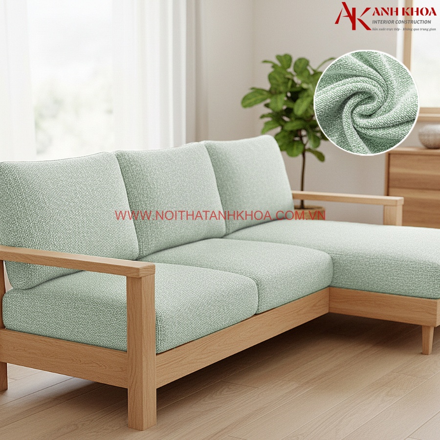 Ghế so pha gỗ cho phòng khách đẹp hiện đại Ghế so pha gỗ cho phòng khách đẹp hiện đại