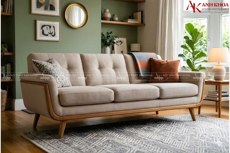 Ghế sofa chân gỗ - Sự kết hợp giữa nét cổ điển và hiện đại Ghế sofa chân gỗ - Sự kết hợp giữa nét cổ điển và hiện đại