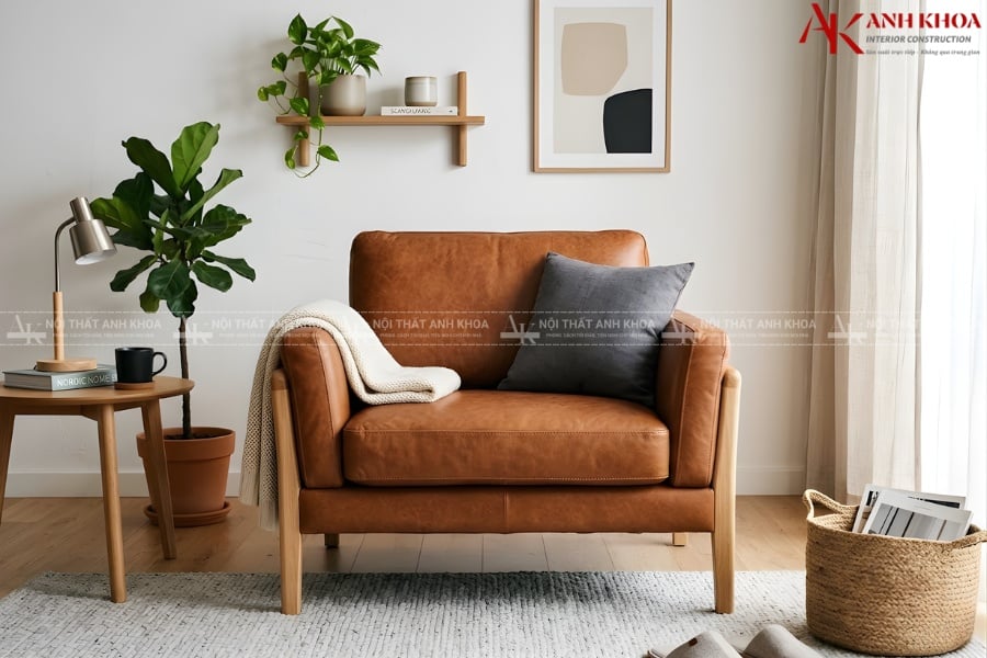 Ghế Sofa da đơn cao cấp - Nhỏ gọn, tinh tế và tiện nghi Ghế Sofa da đơn cao cấp - Nhỏ gọn, tinh tế và tiện nghi