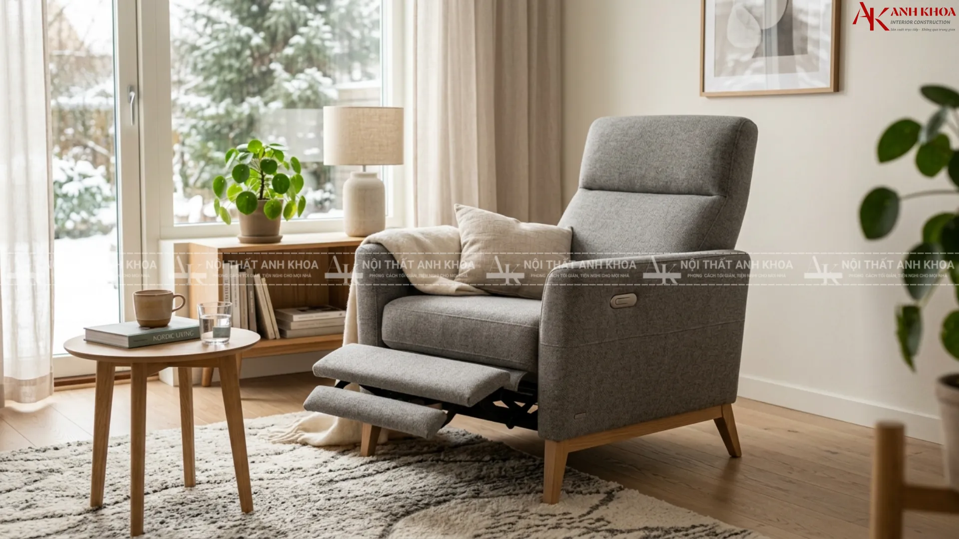 Nằm xuống là mê - Sofa đơn Bắc âu tối giản mà sang Nằm xuống là mê - Sofa đơn Bắc âu tối giản mà sang