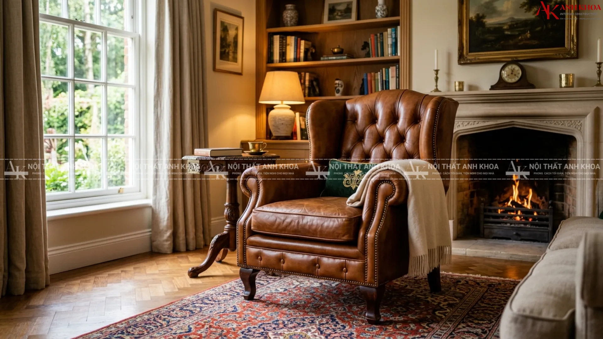 Nâng niu không gian sống với sofa đơn da nâu sang trọng Nâng niu không gian sống với sofa đơn da nâu sang trọng