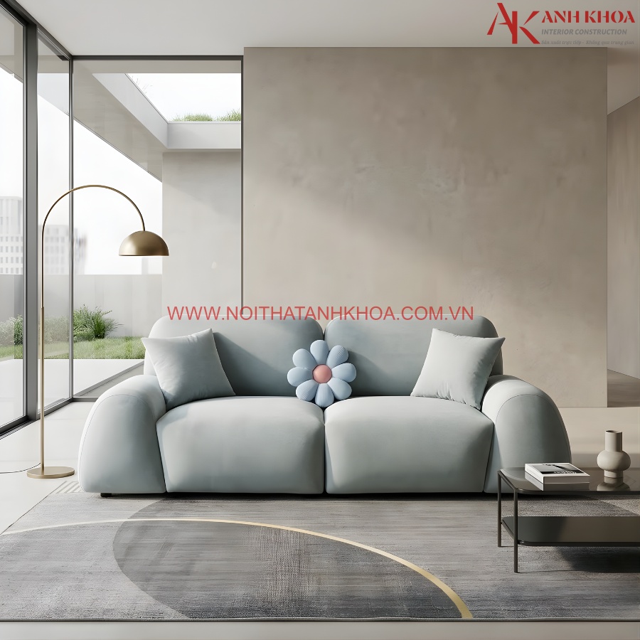 Ghế sofa mini màu xanh dương hiện đại đẹp Ghế sofa mini màu xanh dương hiện đại đẹp