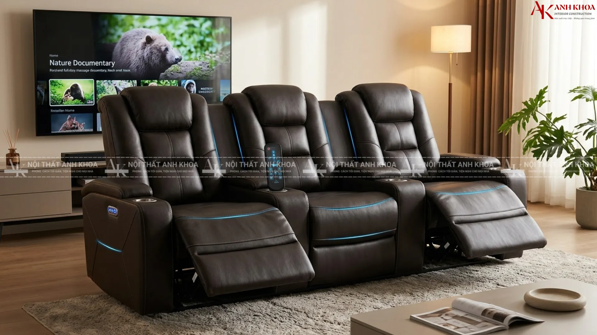 Biến phòng khách thành spa tại gia - Ghế sofa nằm massage toàn thân Biến phòng khách thành spa tại gia - Ghế sofa nằm massage toàn thân