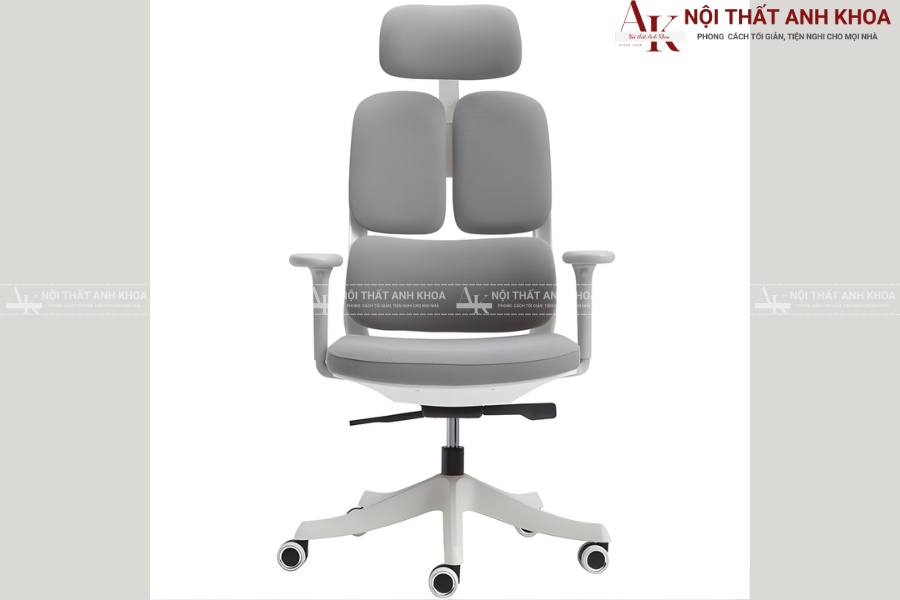 Ghế văn phòng trắng lưng lưới thoáng mát Ghế văn phòng trắng lưng lưới thoáng mát