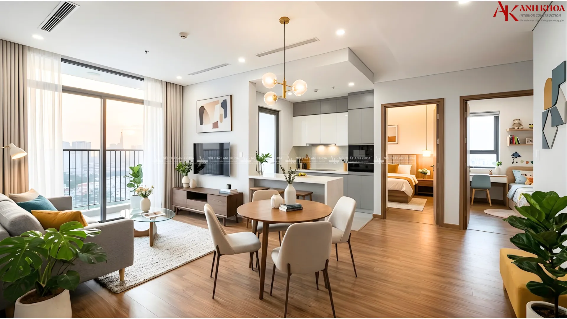 Bí quyết thiết kế căn hộ 70m2 2 phòng cho gia đình bạn Bí quyết thiết kế căn hộ 70m2 2 phòng cho gia đình bạn