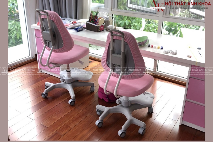 Giải pháp cho gia đình với bàn học 2 người Giải pháp cho gia đình với bàn học 2 người