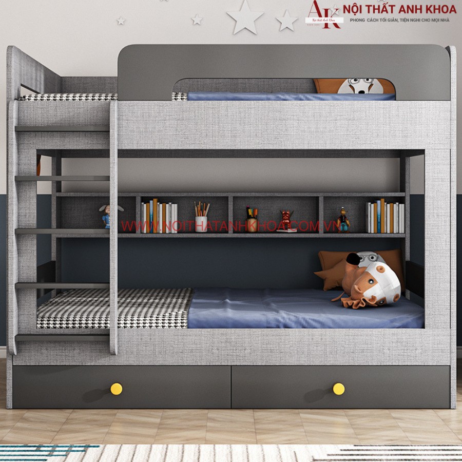 Giường 2 tầng cho bé trai đẹp cao cấp