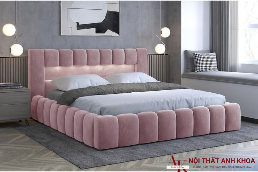 Giường ngủ bọc nệm Giường ngủ bọc nệm
