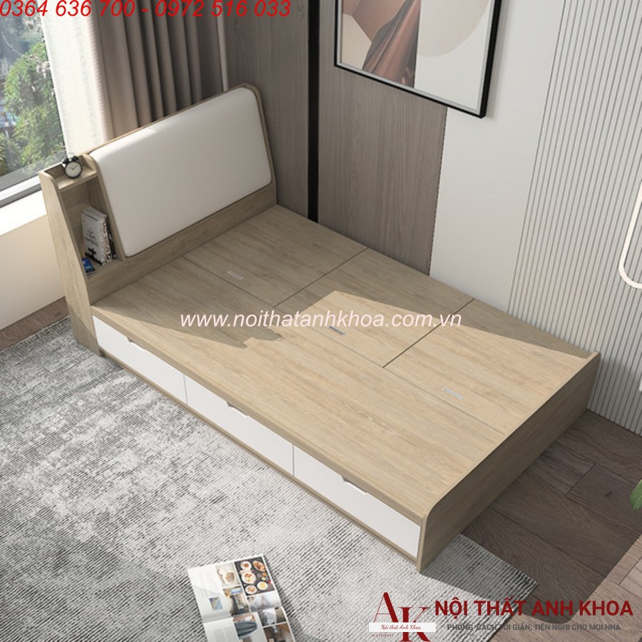 Giường Gấp Thông Minh 1m2 Gỗ Công Nghiệp Hiện Đại Giường Gấp Thông Minh 1m2 Gỗ Công Nghiệp Hiện Đại