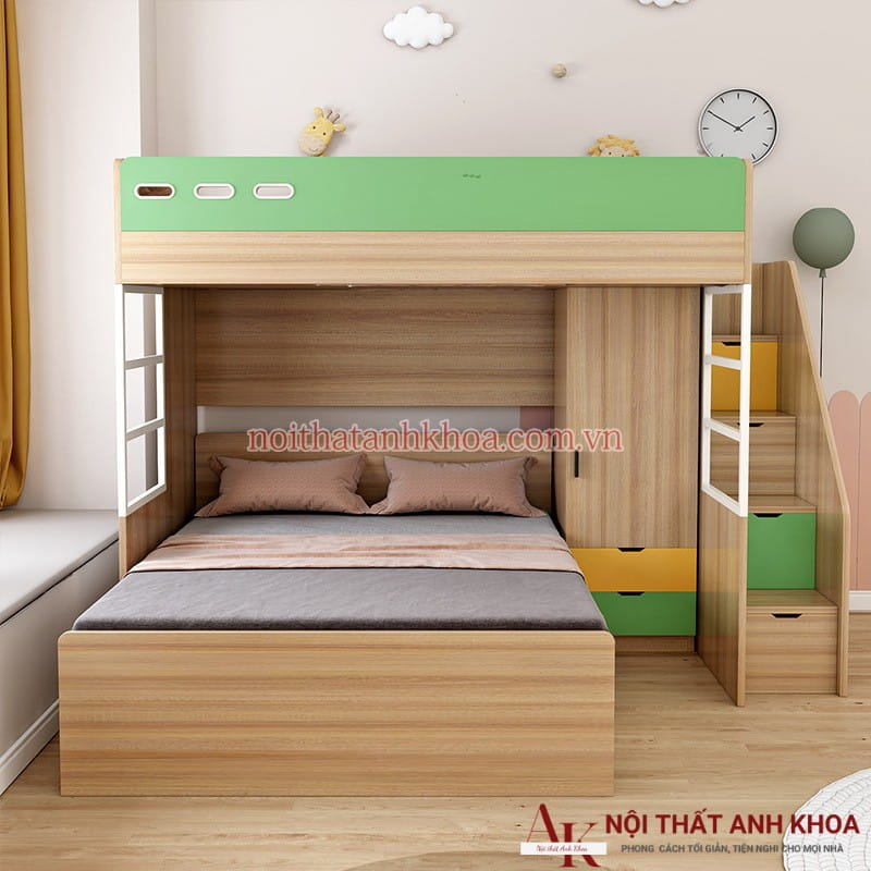 Giường Hai Tầng Gỗ Công Nghiệp Kết Hợp Thông Minh Hiện Đại Giá Rẻ Giường Hai Tầng Gỗ Công Nghiệp Kết Hợp Thông Minh Hiện Đại Giá Rẻ