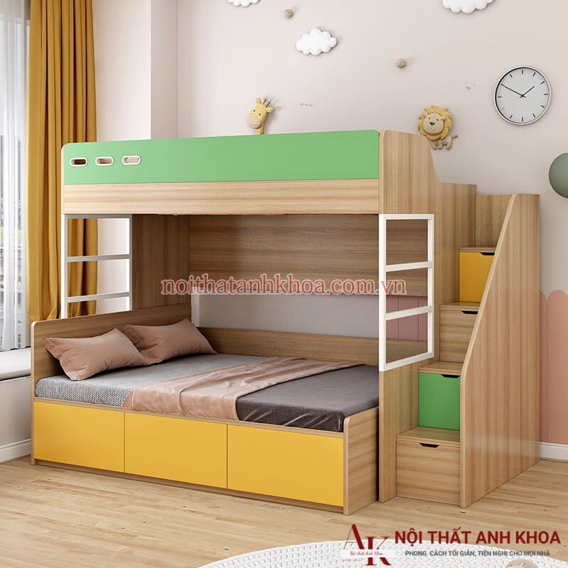 Giường Hai Tầng Gỗ Công Nghiệp Kết Hợp Thông Minh Hiện Đại Giá Rẻ Giường Hai Tầng Gỗ Công Nghiệp Kết Hợp Thông Minh Hiện Đại Giá Rẻ