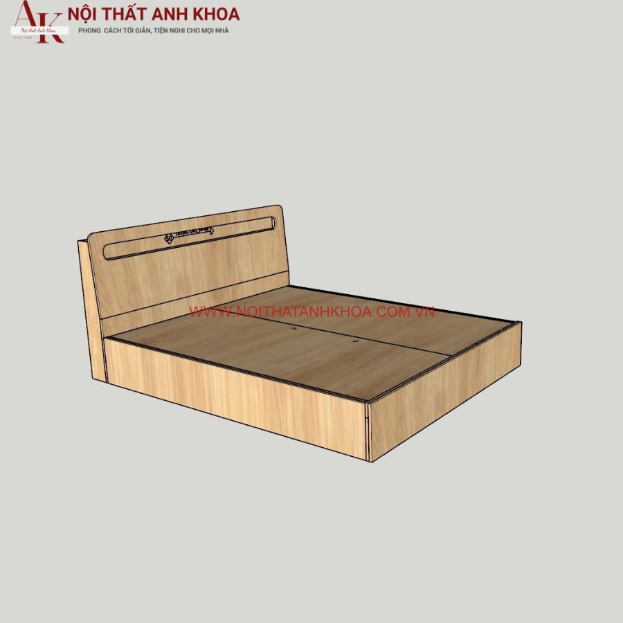 Giường hàn quốc gỗ công nghiệp MDF phủ melamine Giường hàn quốc gỗ công nghiệp MDF phủ melamine