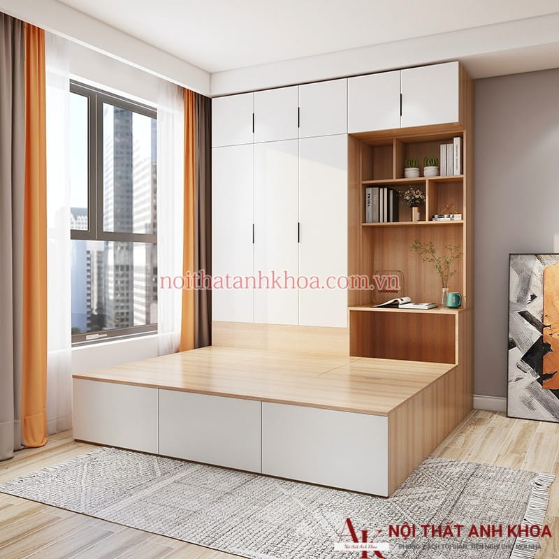 Giường Liền Tủ Quần Áo Gỗ Công Nghiệp Thông Minh Tiện Lợi Giường Liền Tủ Quần Áo Gỗ Công Nghiệp Thông Minh Tiện Lợi