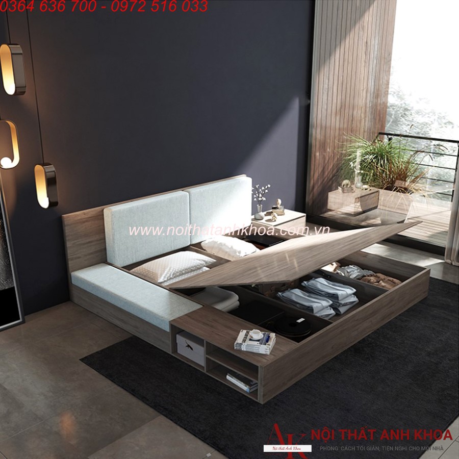 Giường Nâng Hạ Thông Minh Tiện Lợi Gỗ Công Nghiệp Giường Nâng Hạ Thông Minh Tiện Lợi Gỗ Công Nghiệp