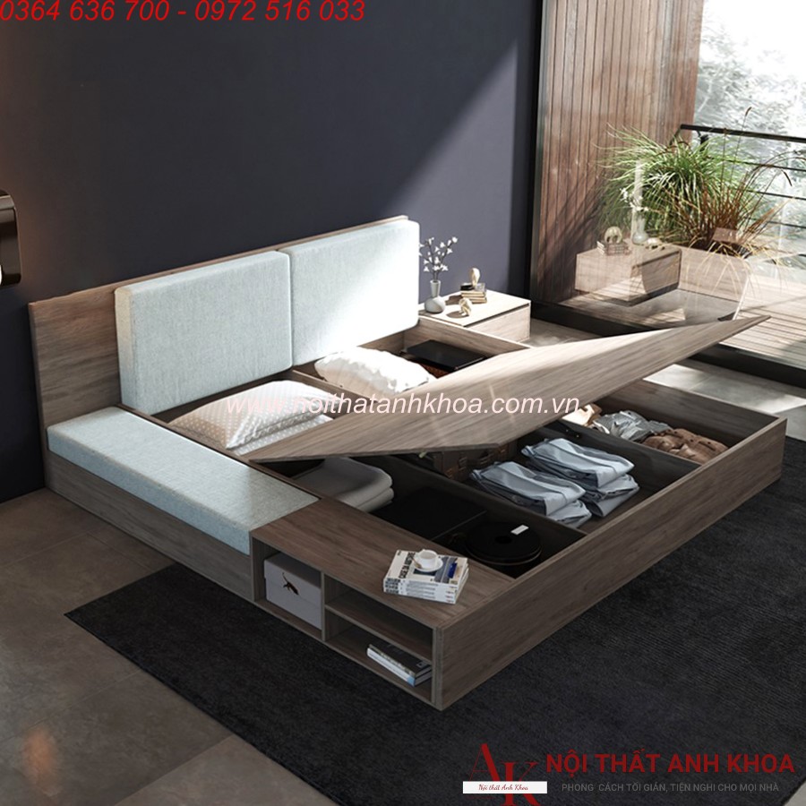 Giường Nâng Hạ Thông Minh Tiện Lợi Gỗ Công Nghiệp Giường Nâng Hạ Thông Minh Tiện Lợi Gỗ Công Nghiệp