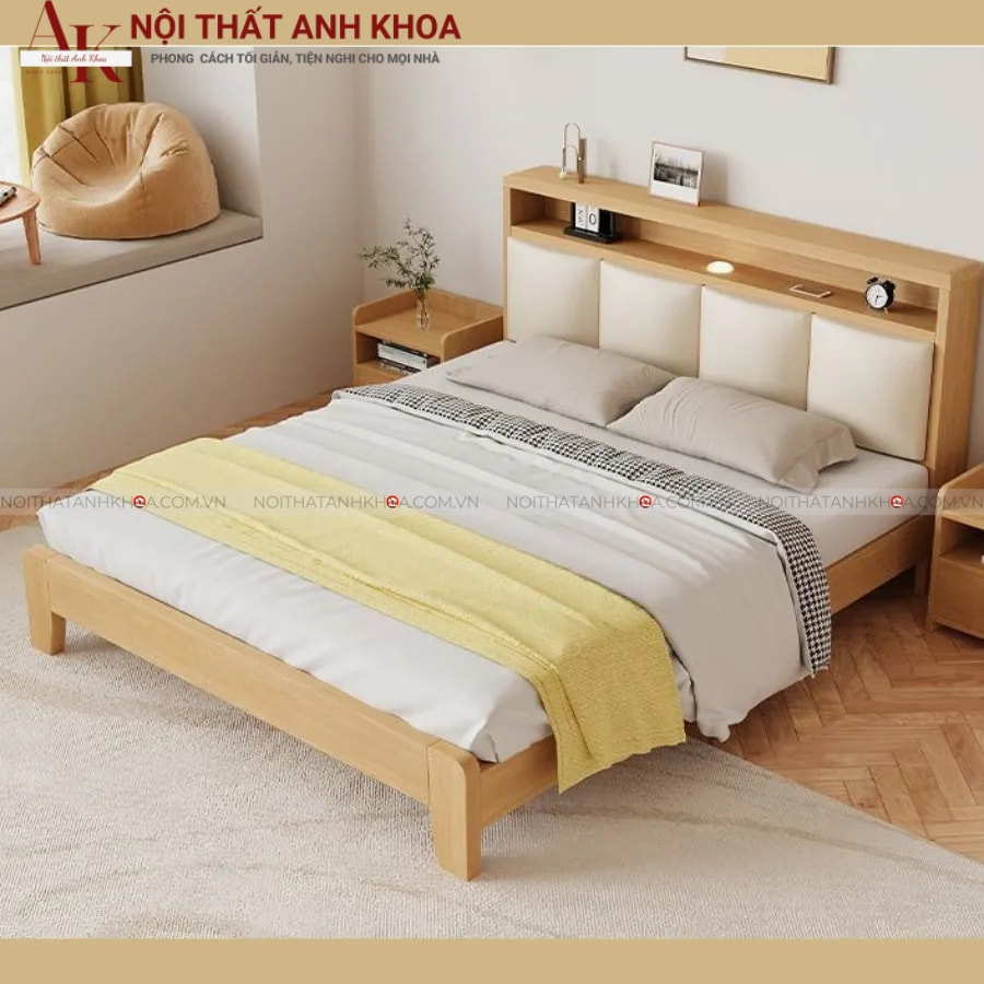 Giường ngủ cao cấp gỗ tự nhiên đẹp hiện đại Giường ngủ cao cấp gỗ tự nhiên đẹp hiện đại